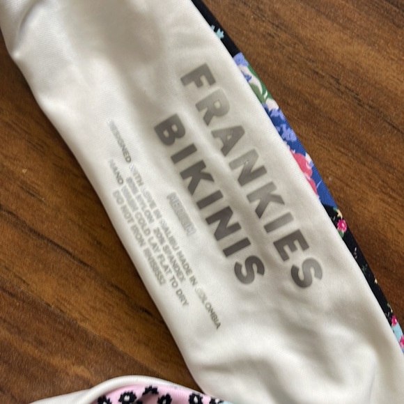 Frankies Bikinis Patchwork Duke Halter Swim Top - Picture 4 of 6